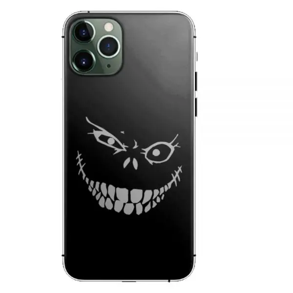Housse silicone Crazy Monster Grin pour portables Apple iPhone, Samsung Galaxy, Huawei