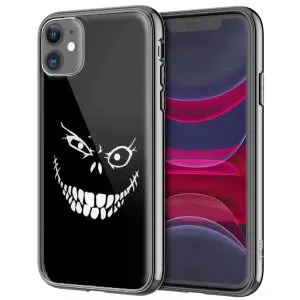 Coque Crazy Monster Grin pour smartphones iPhone, Samsung, Huawei
