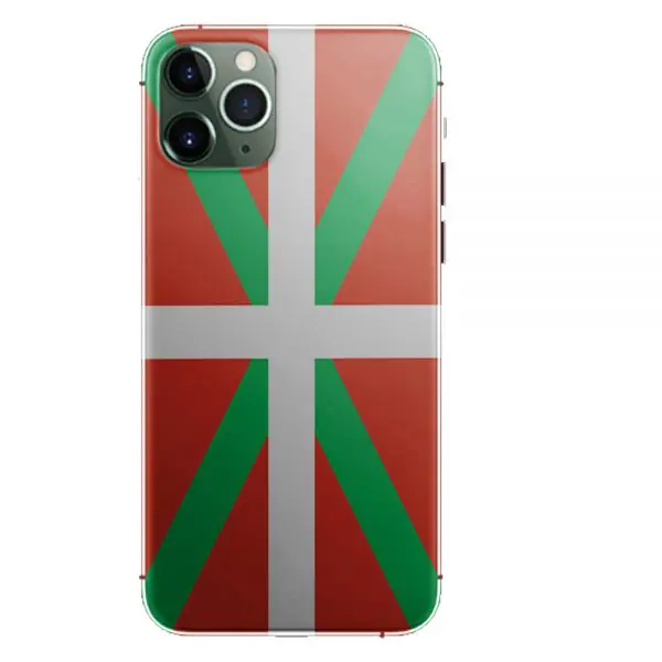 Coque silicone pour iPhone 11 motif drapeau du Pays Basque