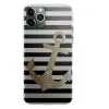 Housse Gold Glitter Anchor in Black pour smartphones Apple iPhone, Samsung Galaxy, Huawei