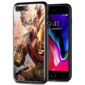 Coque Bumper Verre Trempé pour Apple iPhone SE 2020 Katsuki Bakugo – Boku no Hero Academia