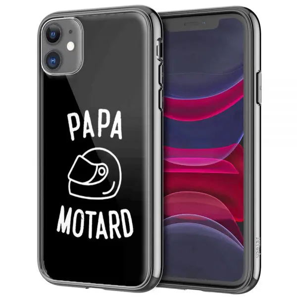 Coque Papa Motard pour telephones iPhone, Samsung, Huawei