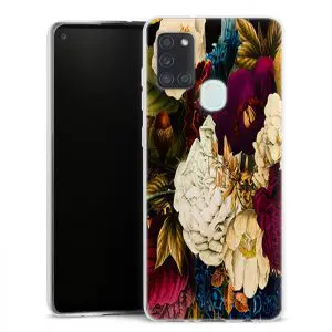 Coque Dark Vintage Flowers pour Samsung A21S