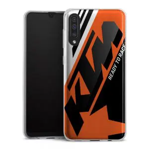 Coque en Silicone Samsung A50 KTM Racing Orange and Black ( SM A505 )