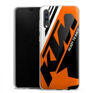 Coque originale KTM Racing Orange And Black pour Samsung A70 ( SM A705 )