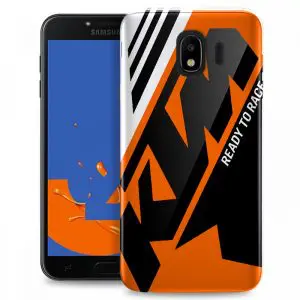 Coque de smartphone J4 2018 Samsung KTM Racing Orange and Black