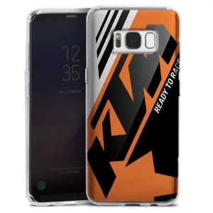 Coque mobile Samsung Galaxy S8, S8 Plus KTM Racing Orange and Black