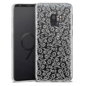 Coque Black and White Swirls pour Samsung Galaxy S9, S9 Plus
