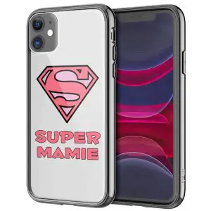 Coque Super Mamie pour iPhone, Samsung, Huawei en verre Trempé