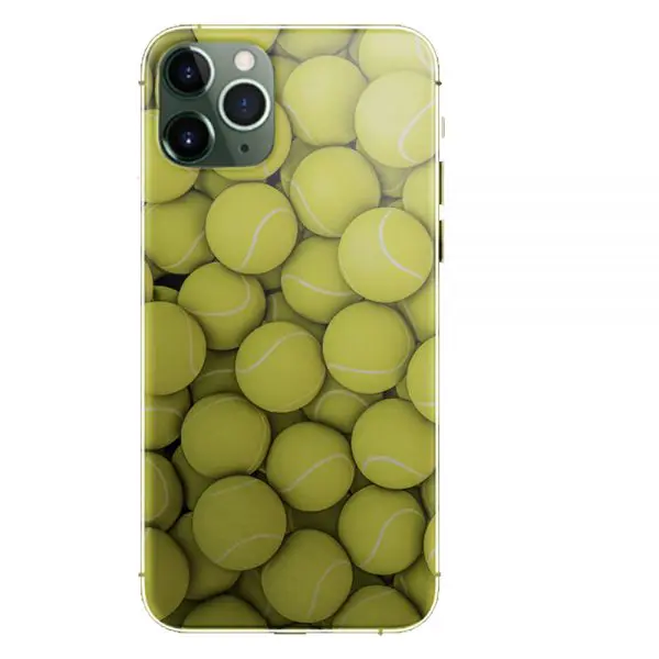 Coque en Silicone iPhone, Samsung, Huawei Motif Balles de Tennis Jaune