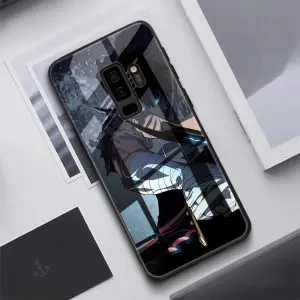 Coque Bumper Verre Trempé pour smartphone Samsung Galaxy S9 Solo Leveling Jin Woo