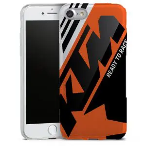 Coque KTM Racing Orange And Black pour Apple iPhone 7, iPhone 8 en Silicone