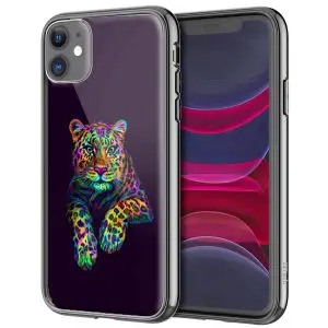 Coque Leopard Color pour iPhone, Samsung, Huawei