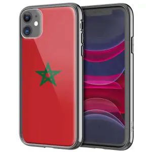 Coque Drapeau Marocain pour smartphones iPhone, Samsung, Huawei, Xperia