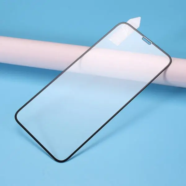 Apple iPhone 11 Pro Max - Verre trempé intégral Protect Noir - adhérence 100% nano-silicone