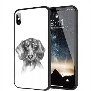 Coque iphone xr original verre trempé collection chien