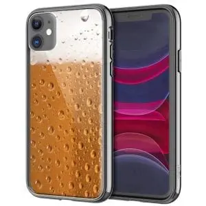 Biere Avec Mousse, Coque iPhone en Verre Trempé, collection Boisson Fun