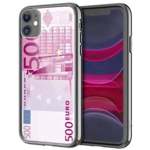 Billet 500 Euros, Coque iPhone en Verre Trempé, collection Fun
