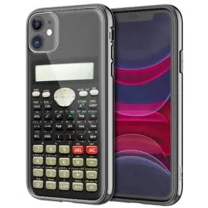 Calculatrice, Coque iPhone en Verre Trempé, collection Retro Fun