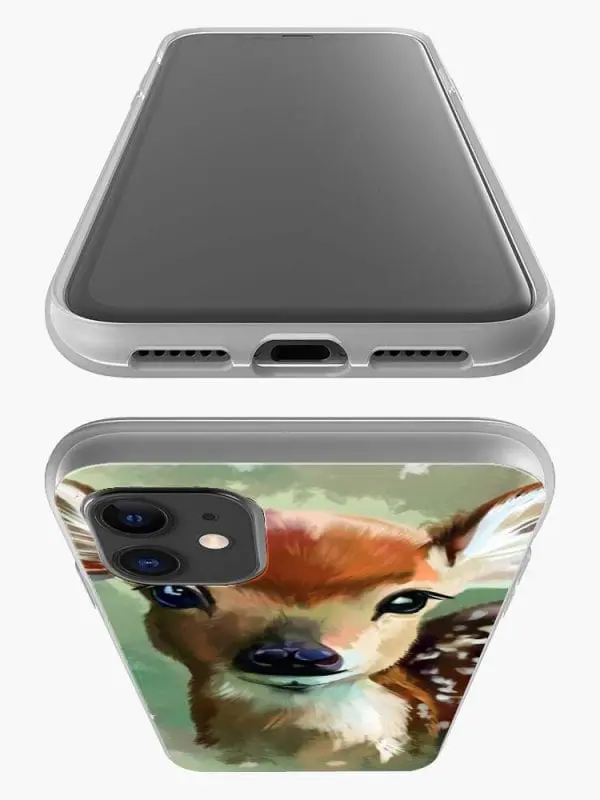 Deer, Housse pour iPhone en Silicone, collection Animaux