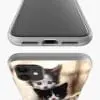Chatons Mignons, Housse pour iPhone en Silicone, collection Animaux