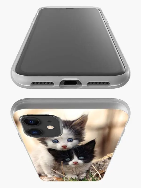 Chatons Mignons, Housse pour iPhone en Silicone, collection Animaux