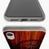 Bumper personnalisée pour Apple iPhone XR motif Compas de Bateau sur bois
