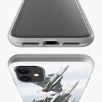 Housse en Silicone personnalisée pour iPhone 12, iPhone 12 Mini, iPhone 12 Pro, iPhone 12 PRO MAX motif avion rafale en vol