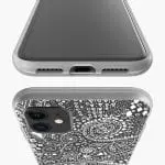 Housse en Silicone personnalisée pour iPhone 12, iPhone 12 Mini, iPhone 12 Pro, iPhone 12 PRO MAX motif Handmade Floral