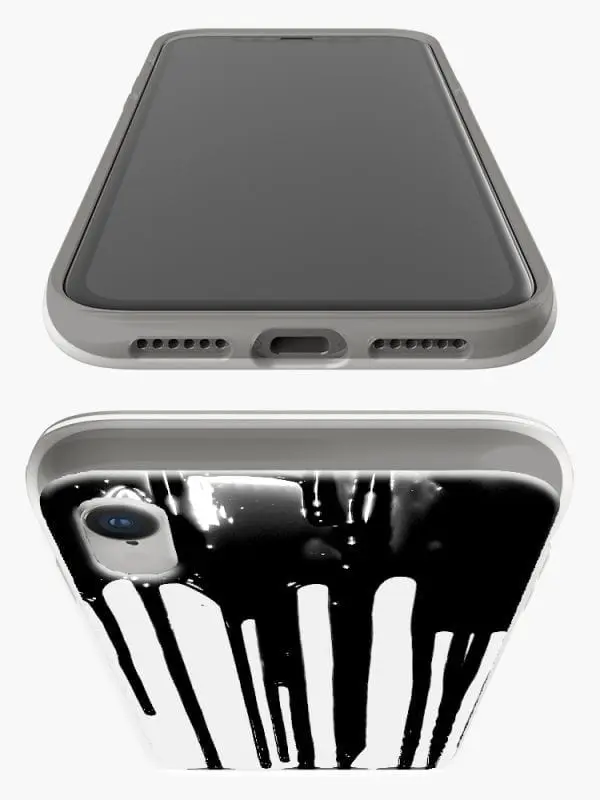 Coque motif Black Blood Halloween gel silicone téléphone portable iPhone XR