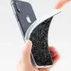 Bumper anti chocs Black Silver Damask pour iPhone XR