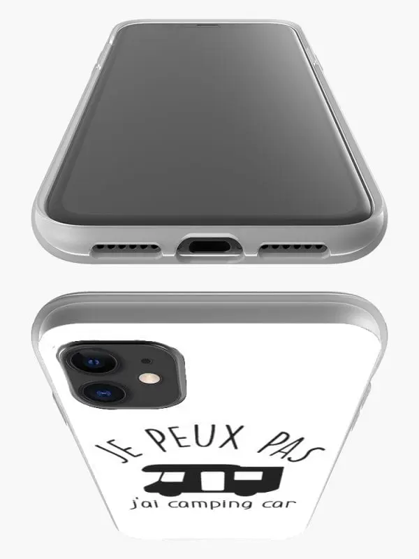 Housse en Silicone personnalisée pour iPhone 12, iPhone 12 Mini, iPhone 12 Pro, iPhone 12 PRO MAX motif Camping Car