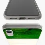Protection pour iPhone XR en Silicone personnalisée avec le drapeau iTalie Vert, Blanc, Rouge