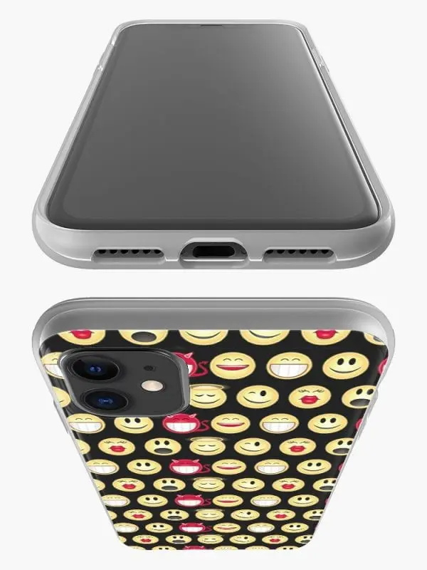Housse en Silicone personnalisée pour iPhone 12, iPhone 12 Mini, iPhone 12 Pro, iPhone 12 PRO MAX motif Emoticon Fun