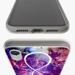 Bumper anti chocs Infinity Love Galaxy pour iPhone XR