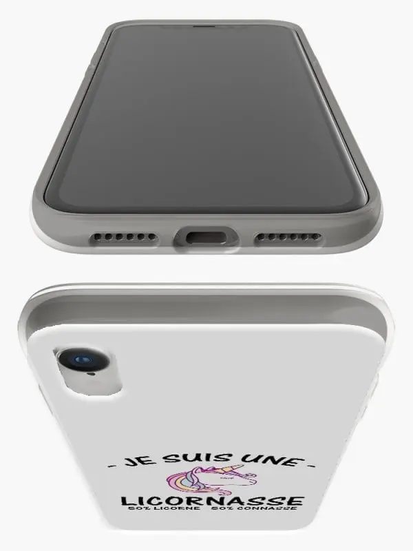 Coque gel silicone Unicorn Fun pour iPhone XR en gel silicone