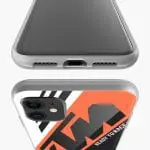 Housse en Silicone personnalisée pour iPhone 12, iPhone 12 Mini, iPhone 12 Pro, iPhone 12 PRO MAX motif Ktm Bike Orange Race