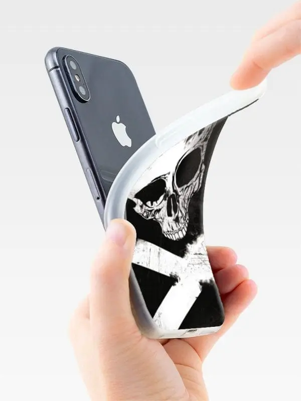 Housse de téléphone XR Apple personnalisée Skull Bones