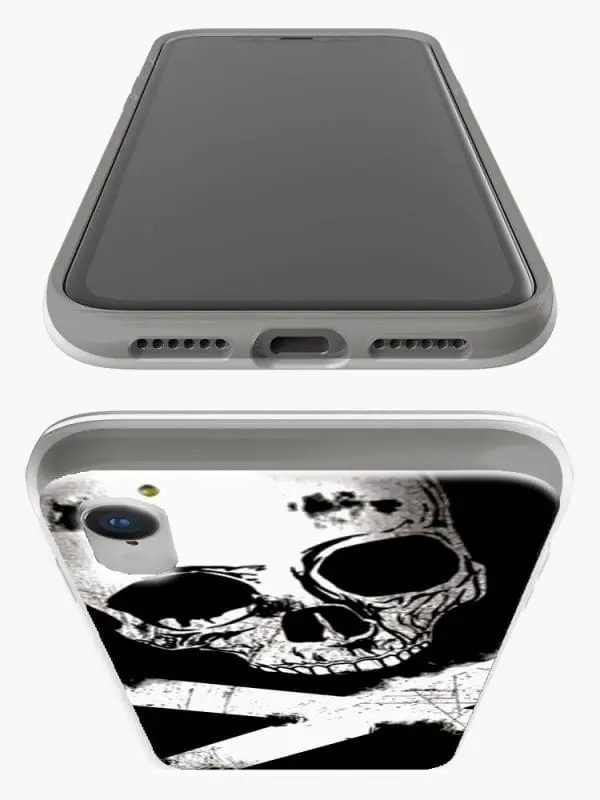 Bumper Tpu Skull Bones pour smartphone Apple iPhone XR