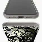 Bumper antichocs Skull Black And White pour mobile XR Apple iPhone