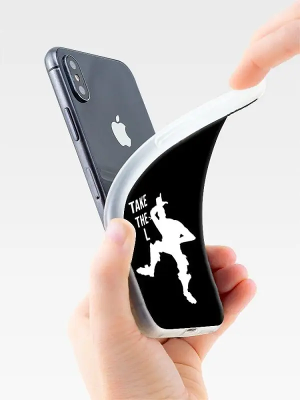 Coque Take the L Fortnite Dance pour iPhone XR en Silicone