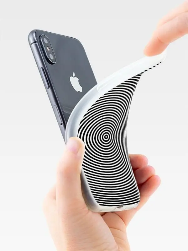 Coque de silicone anti chocs pour iPhone XR Waves géométriques