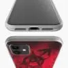Housse en Silicone personnalisée pour iPhone 12, iPhone 12 Mini, iPhone 12 Pro, iPhone 12 PRO MAX motif Anarchy Symbol Red