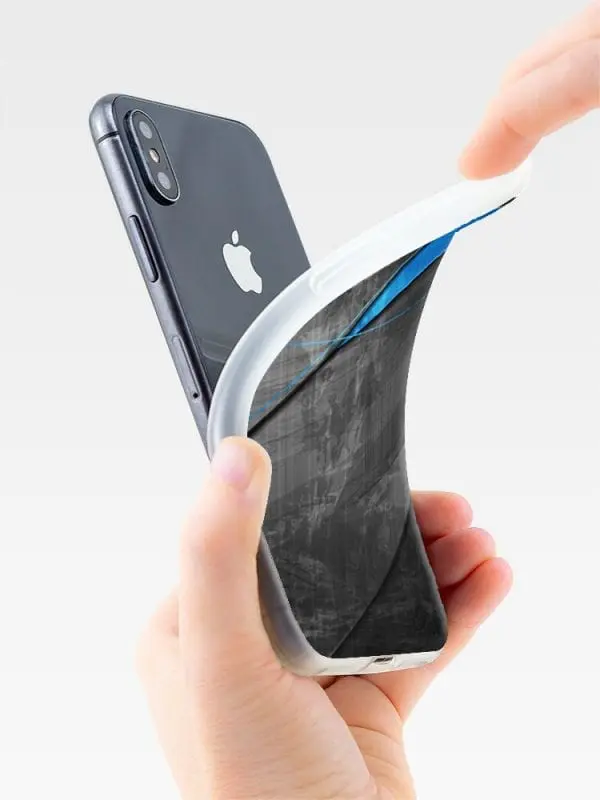 Coque silicone texture béton pour Apple iPhone XR