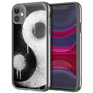 Yin Yang, Coque iPhone en Verre Trempé, collection Zen et Fun