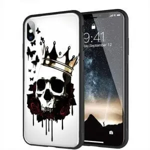 Coque El Rey de la Muerte pour iPhone XR en verre Trempé