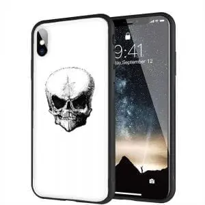 Coque Skull Ovni pour iPhone XR en Verre Trempé