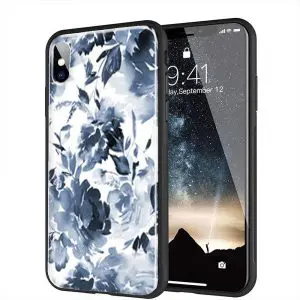 Coque Imprimé floral vintage pour smartphones Apple iPhone, Samsung, Huawei en verre Trempé