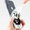 Housse silicone Tête de Mort noir et Blanc pour iPhone XR