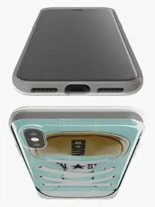 Coque personnalisée motif All Star basket Shoe pour iPhone, Samsung, Huawei en silicone